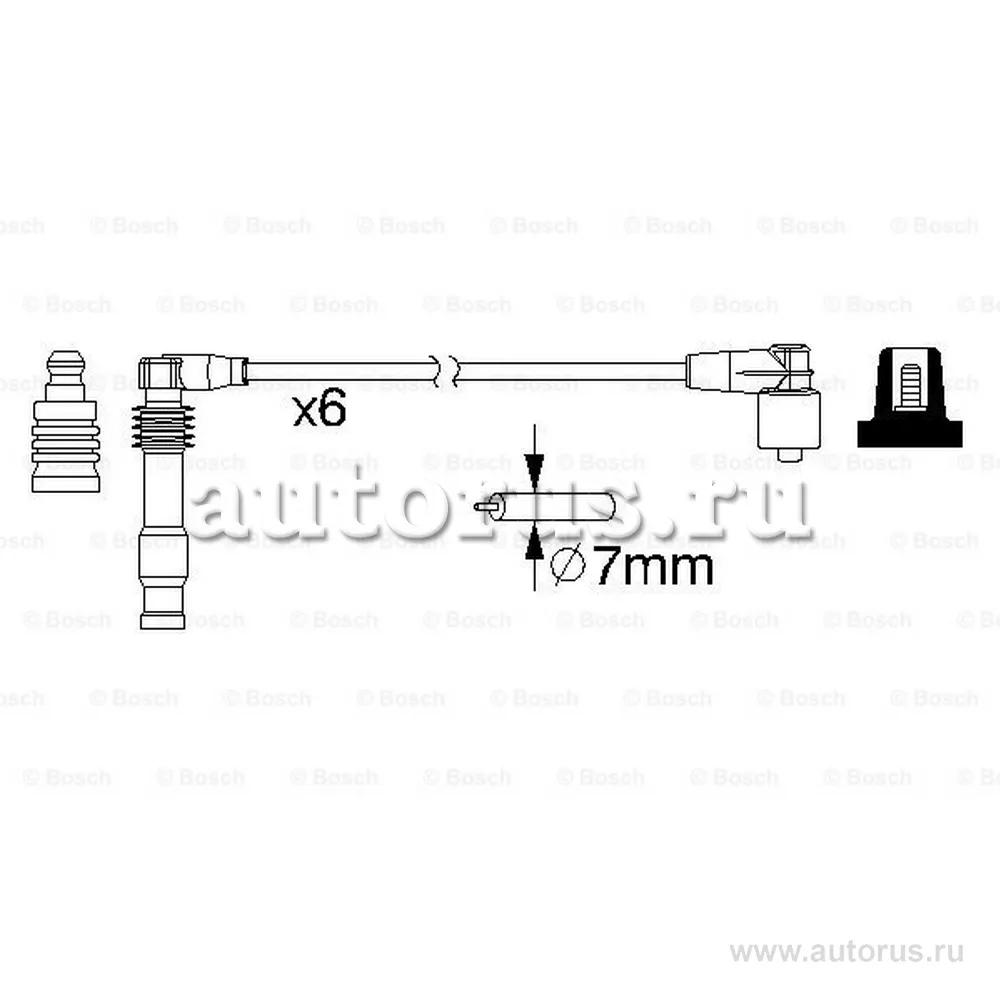 Провода высоковольтные OPEL BOSCH 0 986 357 162