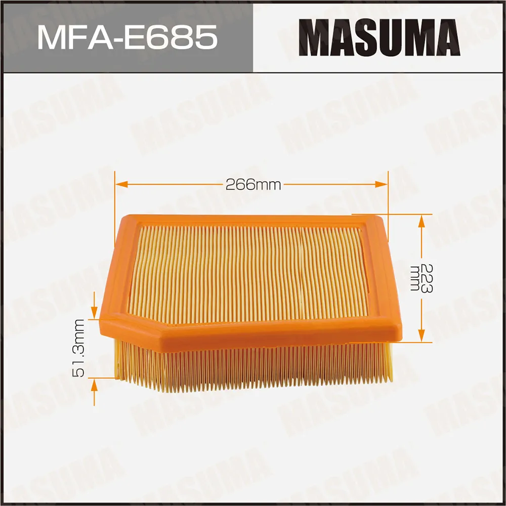 Воздушный фильтр C29031 MASUMA LHD 1-SERIES (F40) (1/20) MASUMA MFA-E685
