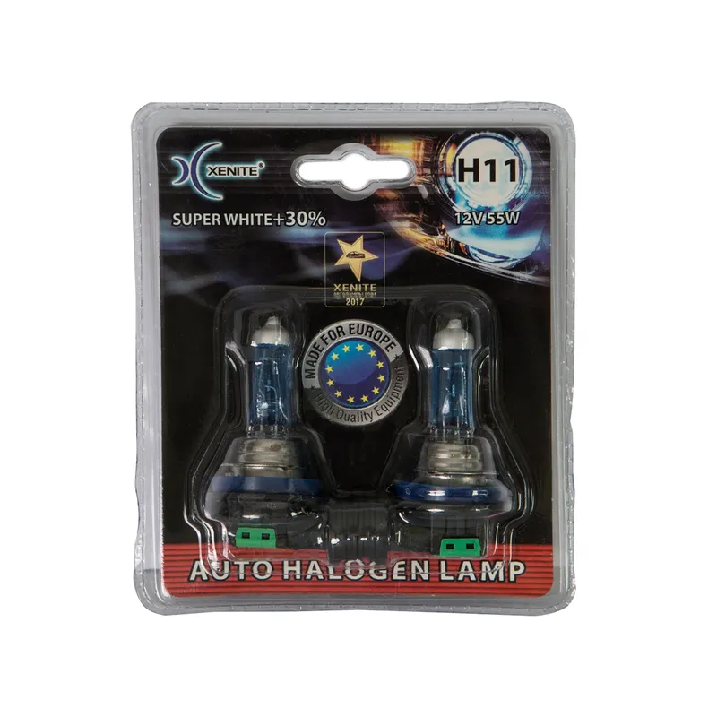 Лампа галогеновая H11 PGJ19-2 12v 55W комплект 2 шт.
