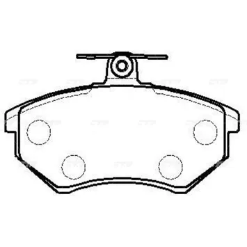 Тормозные колодки CTR CKVW-50