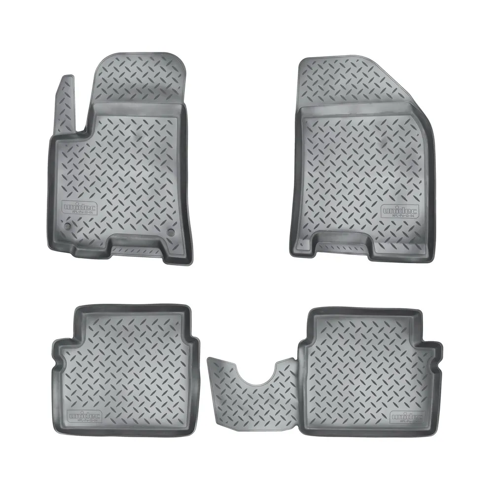 Коврики салонные для Chevrolet Aveo (5шт) (2004-2011) NORPLAST NPL-Po-12-04