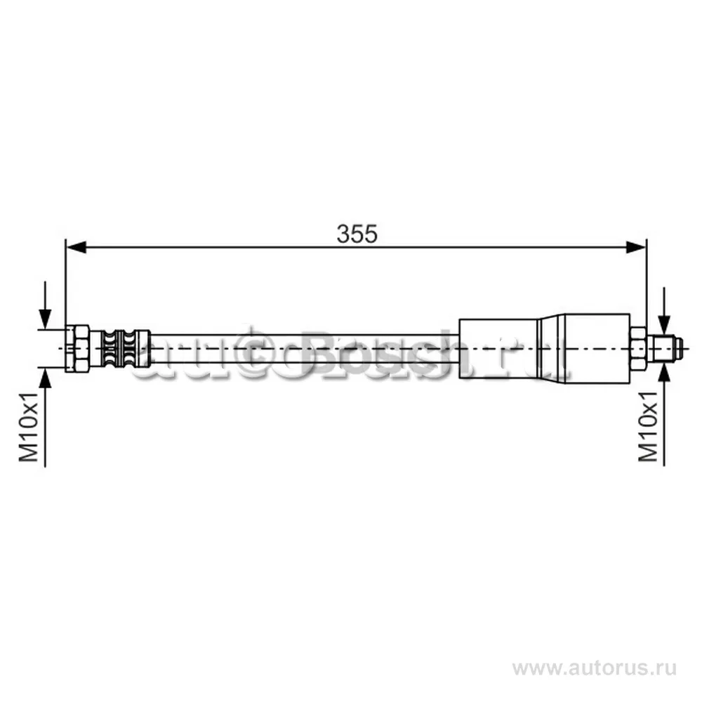 Шланг торм. MB W140 Пер L565 BOSCH 1987476751