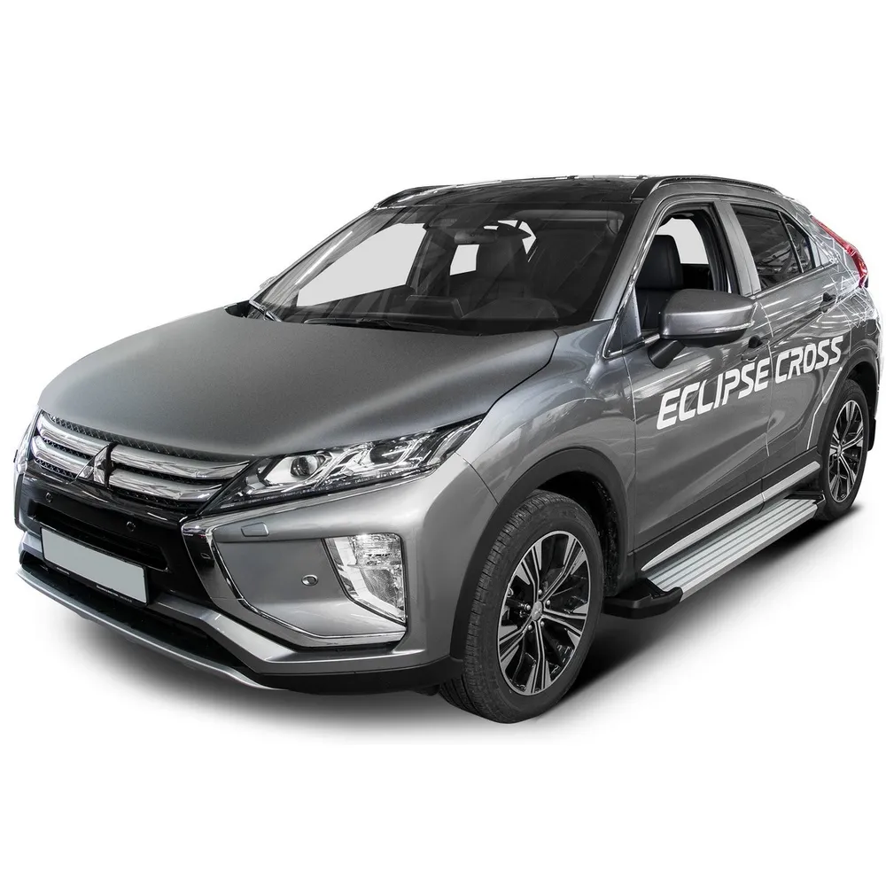 Порог-площадка Silver F180AL + комплект крепежа, RIVAL, Mitsubishi Eclipse Cross 2018- Mitsubishi Eclipse Cross F180AL.4007.1