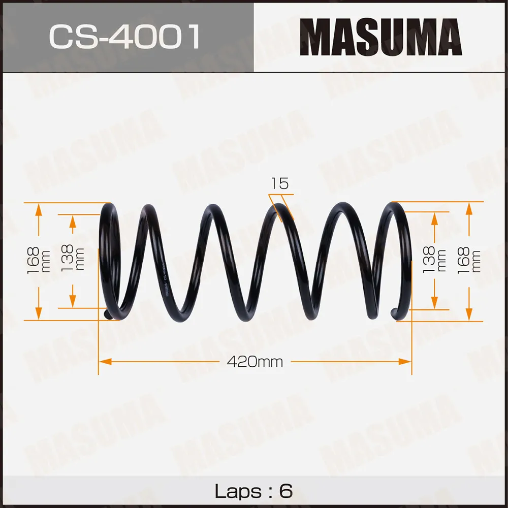 Пружина подвески MASUMA CS4001