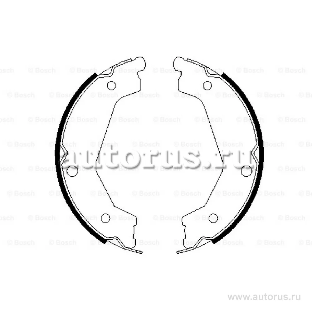 Колодки стояночного тормоза BOSCH 0 986 487 708