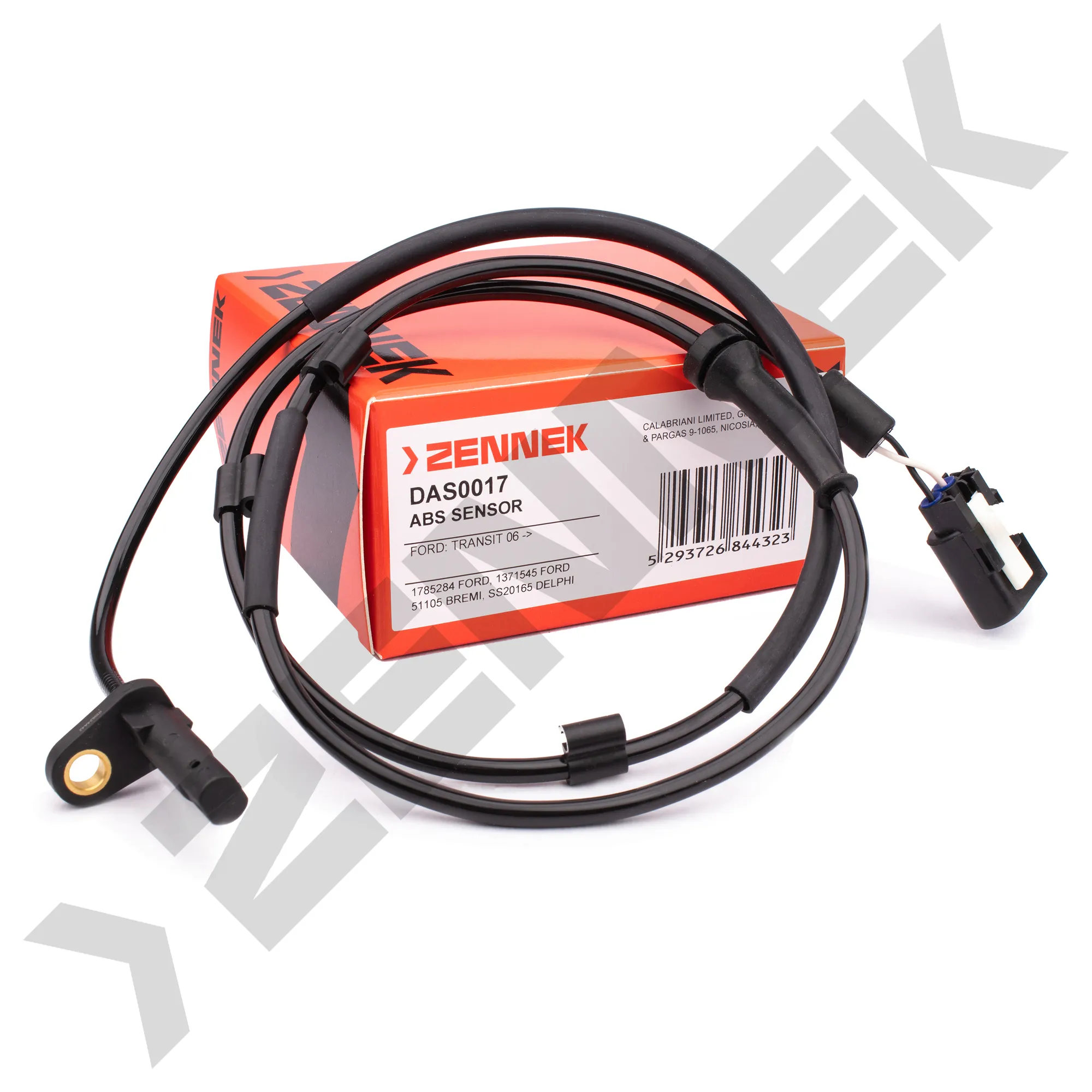 Датчик ABS задний левый FORD TRANSIT 06 - ZENNEK DAS0017