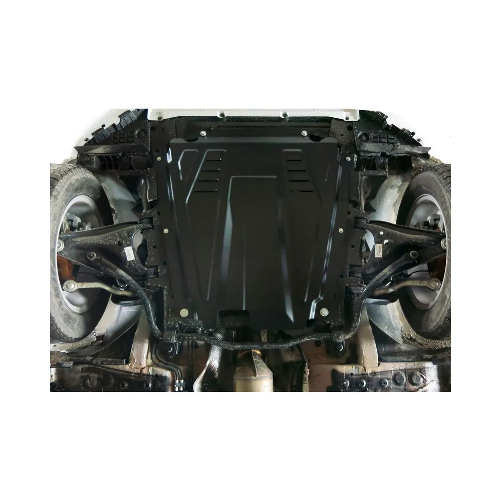 Защита картера + КПП + комплект крепежа, АвтоБРОНЯ, Сталь, Nissan Almera; Lada Largus; Lada Largus C Lada (ВАЗ), Nissan, Renault Largus, Xray, Xray Cro АВТОБРОНЯ 111.06027.1