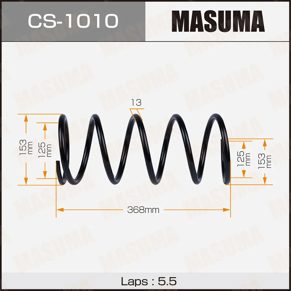 Пружина передняя TOYOTA CALDINA MASUMA CS-1010