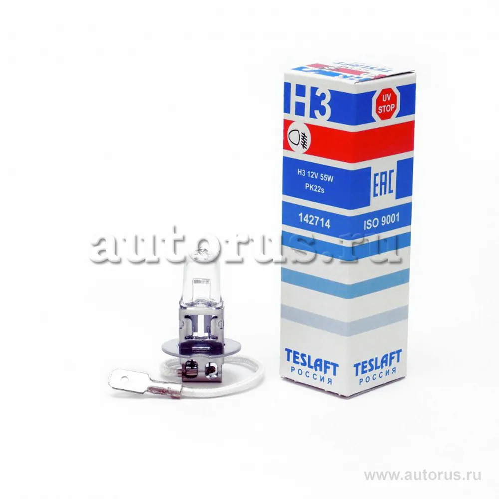 Лампа 12V H3 55W Teslaft 1 шт. картон 142714