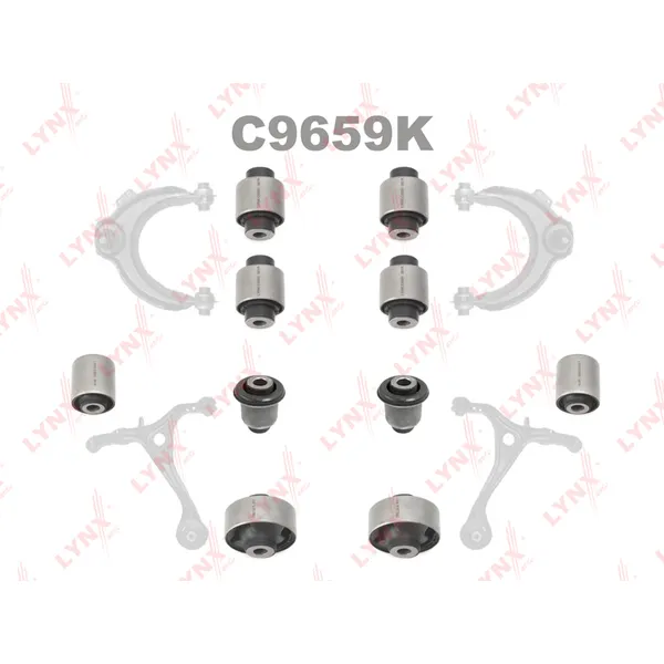Комплект сайлентблоков LYNXauto C9659K