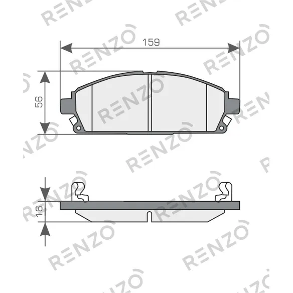 Колодки дисковые RENZO RNZ221