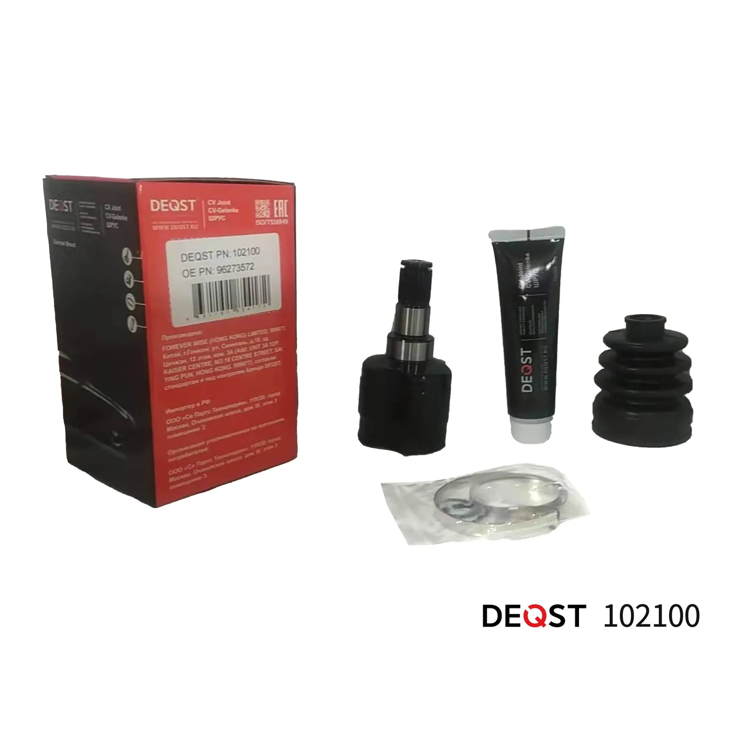 ШРУС. внутр. DAEWOO MATIZ 0.8 98-. DEQST 102100