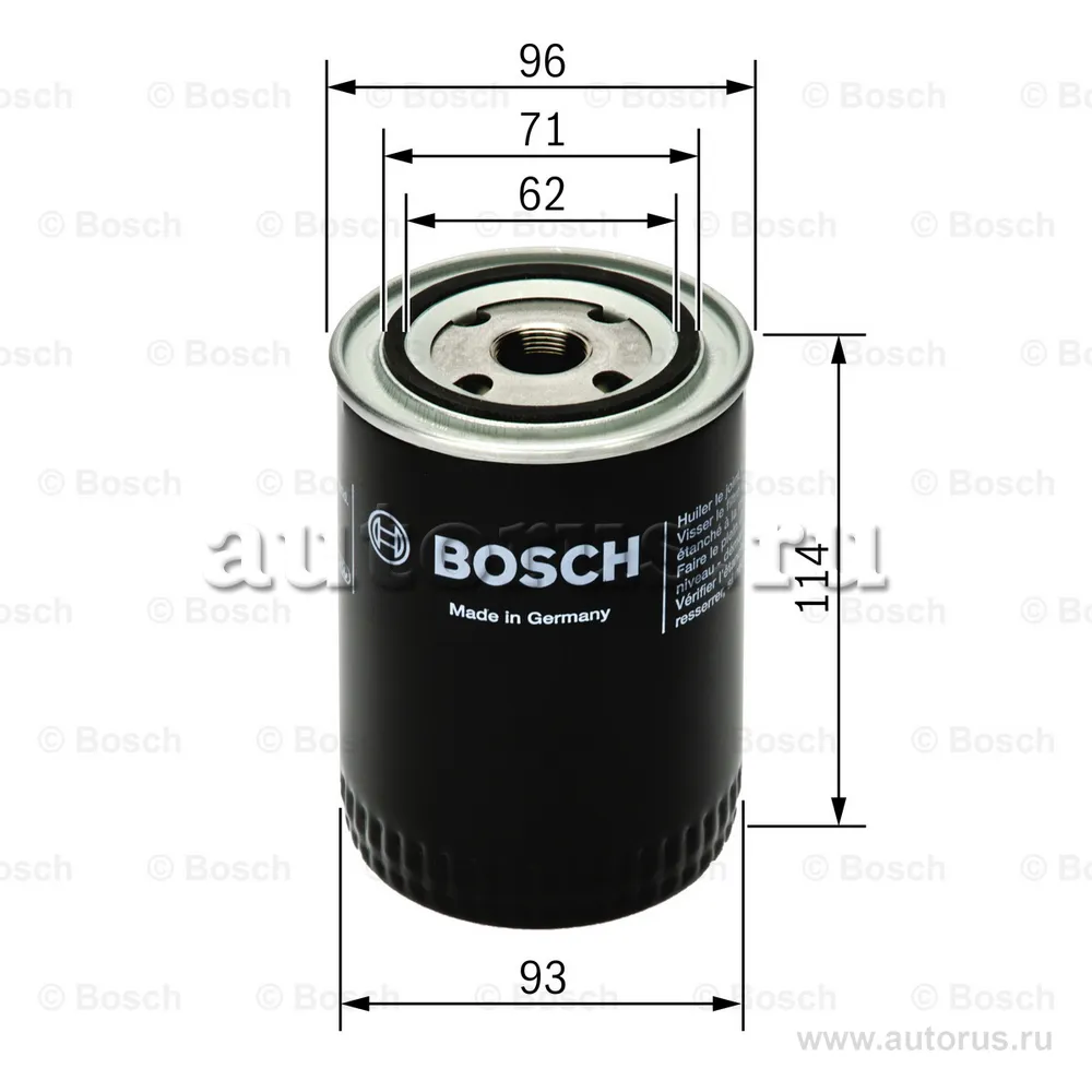 Фильтр масляный BOSCH 0 451 103 313