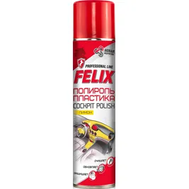 Полироль пластика FELIX аэрозоль Лимон 400 мл