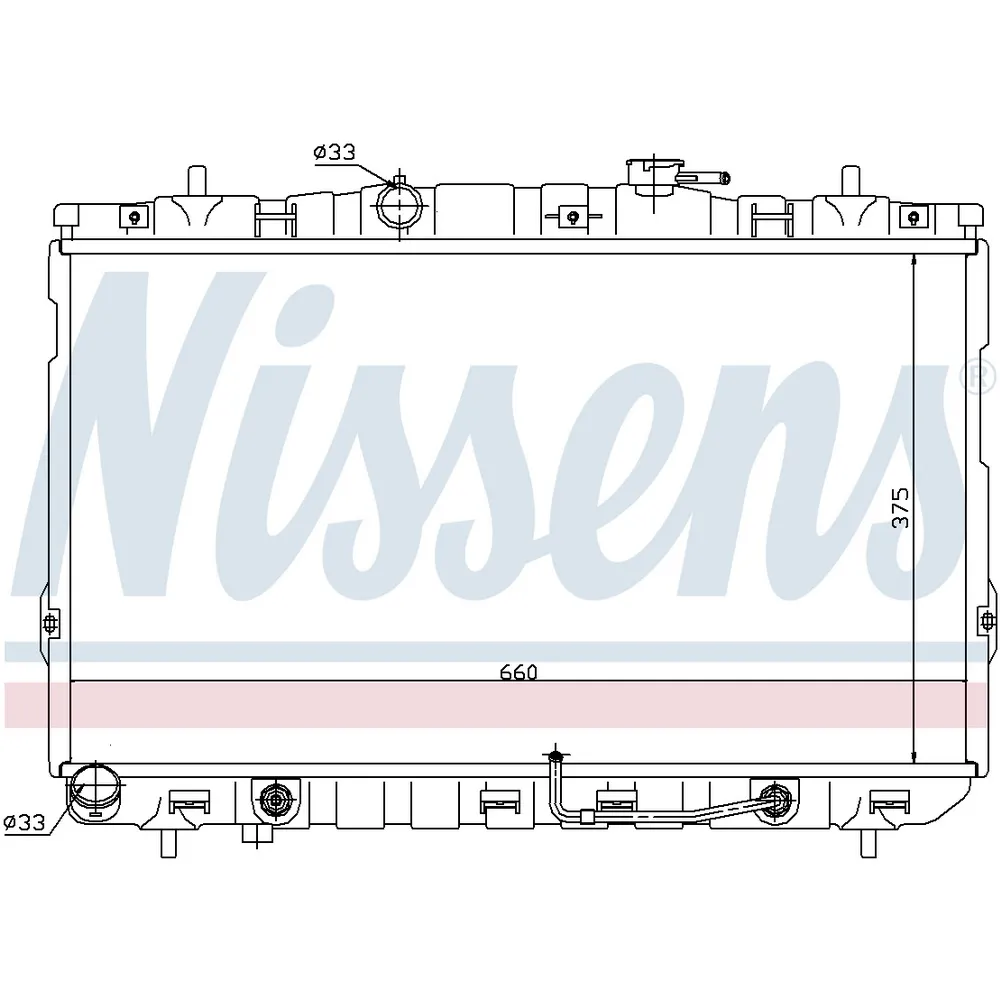 Радиатор двигателя NZ NISSENS 67493