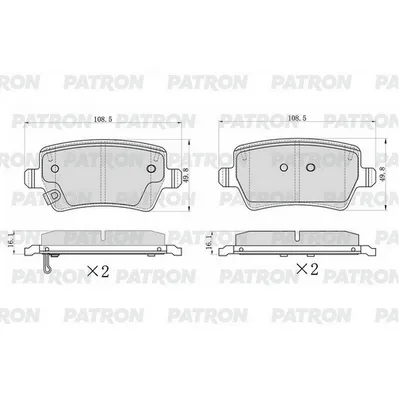 Колодки тормозные дисковые зад. JAC J7 PATRON PBP367