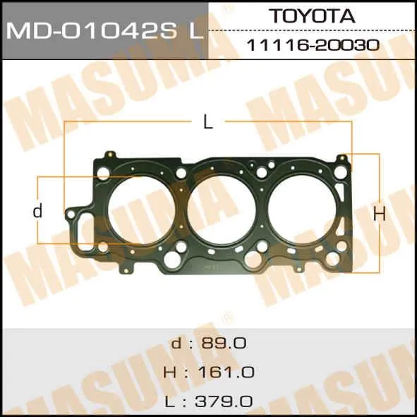 Прокладка ГБЦ TOYOTA ALPHARD MASUMA MD-01042SLH