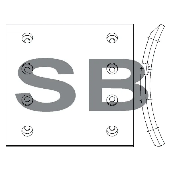 Накладка тормозная задняя, 1шт SANGSIN BRAKE SL214