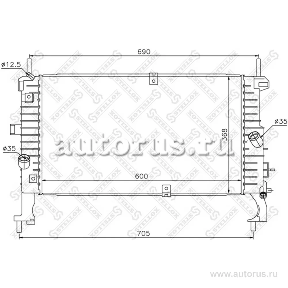 Радиатор системы охлаждения Opel Meriva STELLOX 1026052_SX