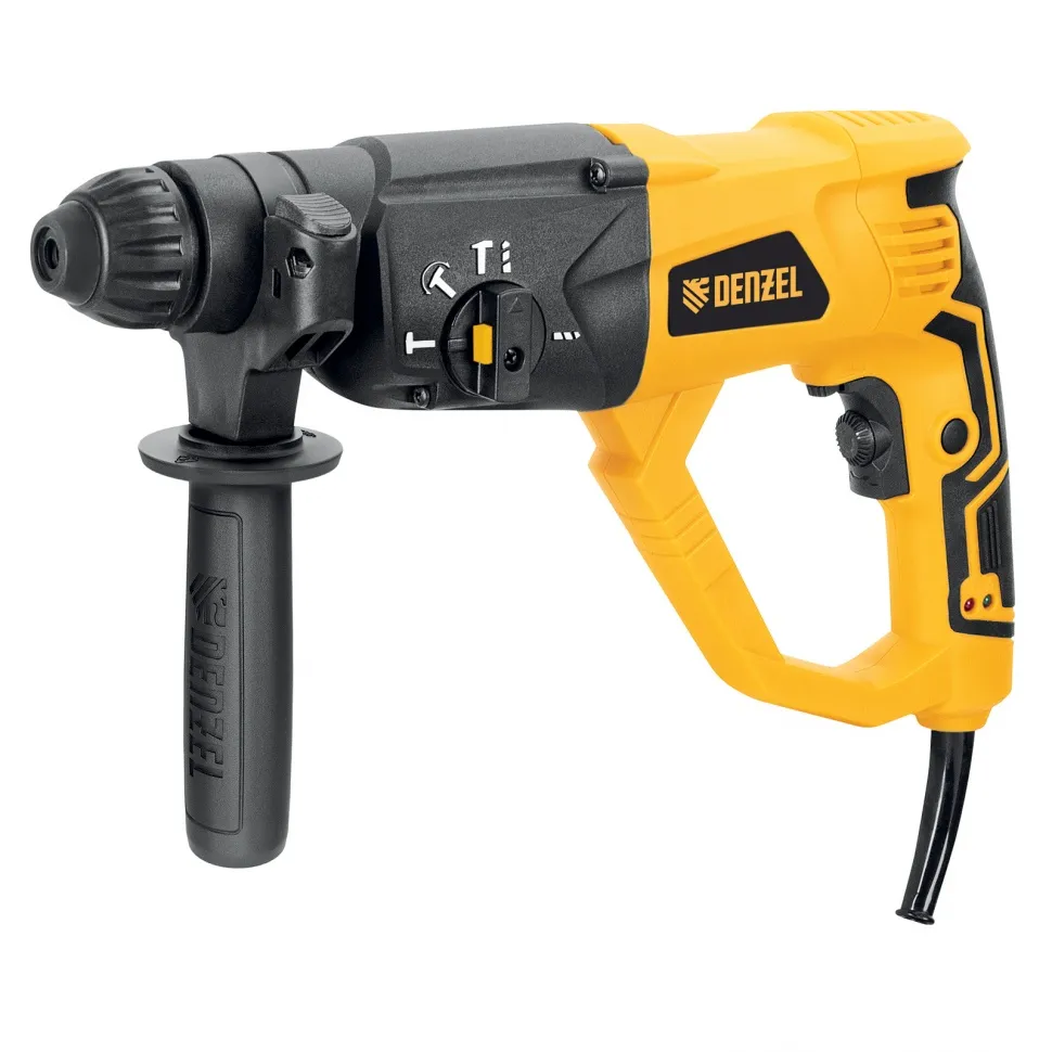 Перфоратор электрический RH-1050-26, SDS-plus, 1050 Вт, 3,2 Дж, 3 плюс 1 реж. Denzel 26608