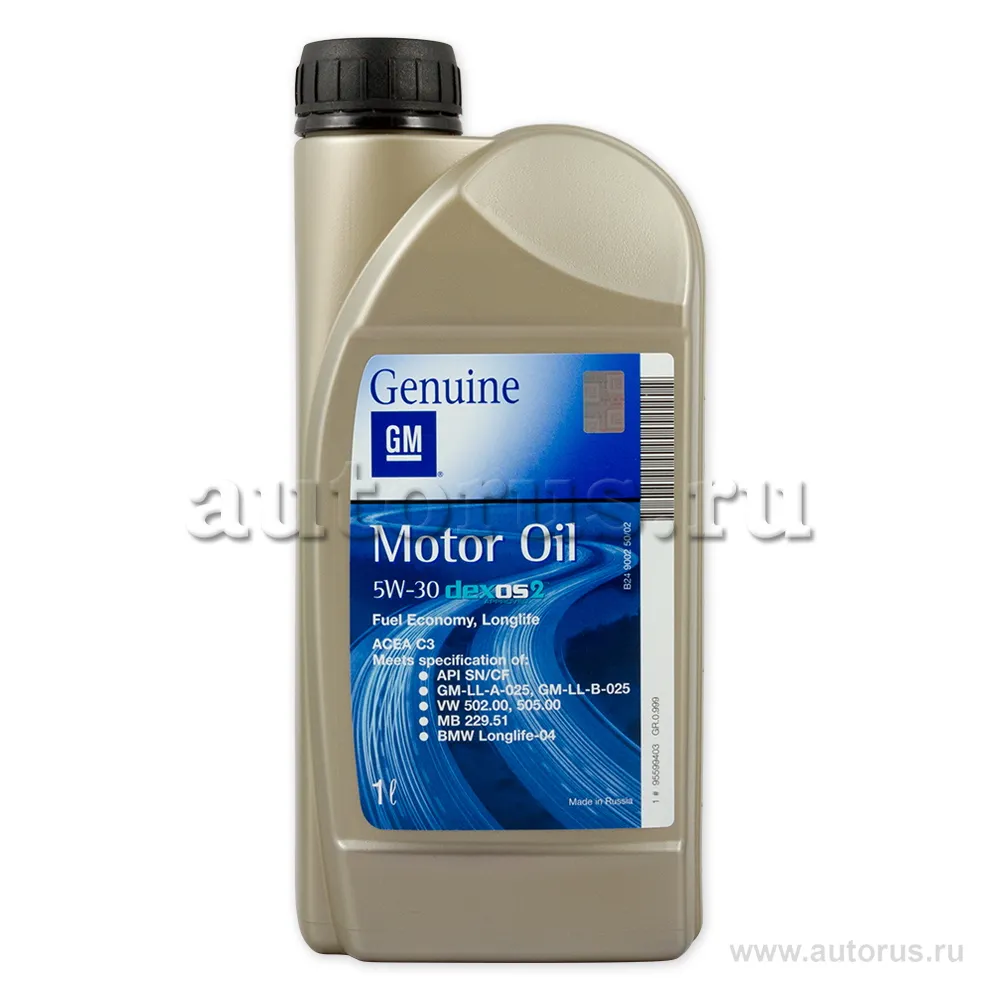 Масло моторное GM Лукойл Dexos 2 5W-30 синтетическое 1 л 95599403
