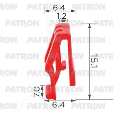 Клипса пластмассовая Toyota внутренняя отделка PATRON P37-3859