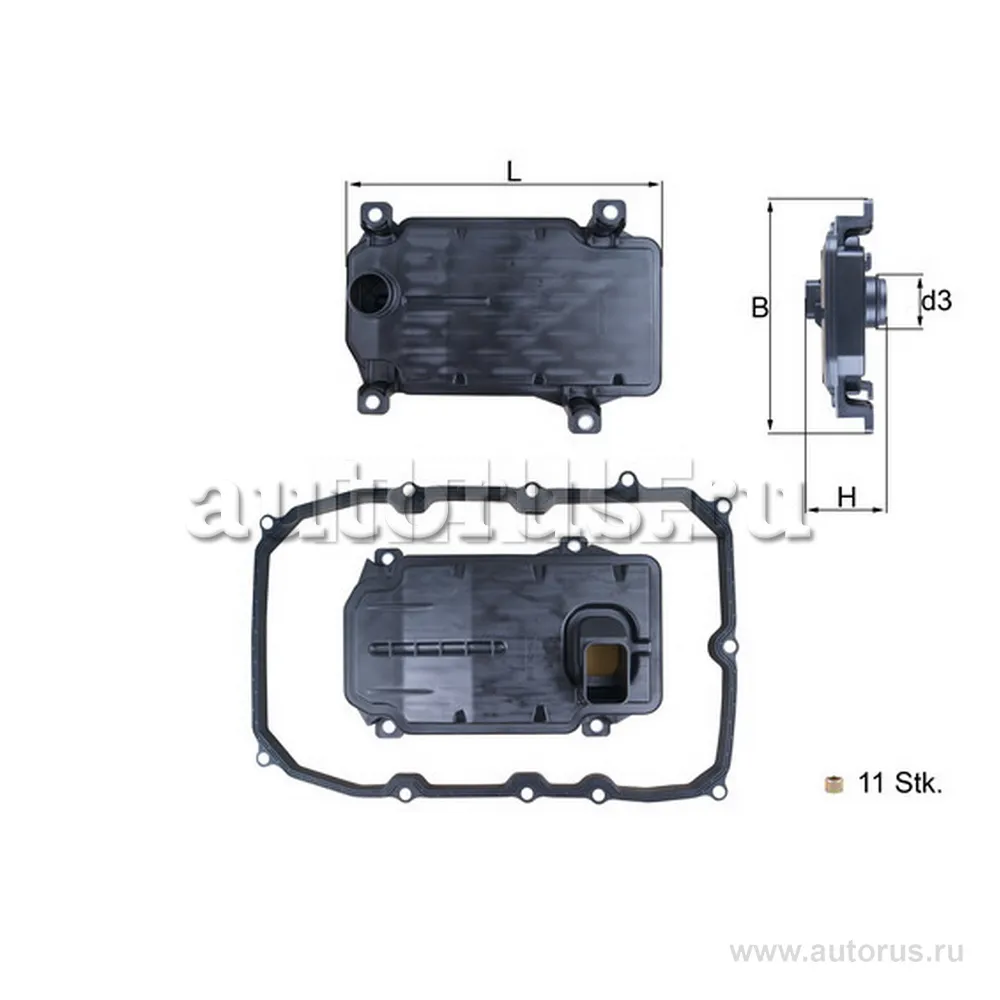Фильтр АКПП с прокладкой поддона VAG AUDI Q7 / VW Touareg KNECHT/MAHLE HX187KIT