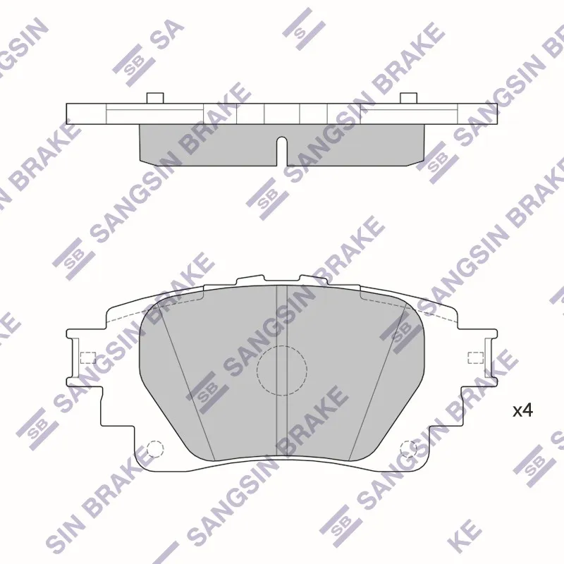 Колодки задние TOYOTA COROLLA 19- HI-Q SP4341