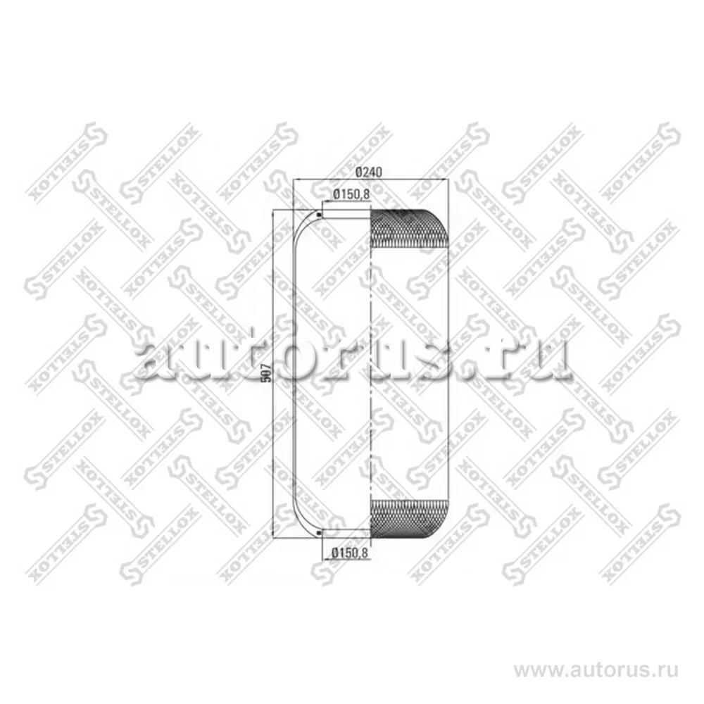 Пневмоподушка подв.Iveco STELLOX 9036323_SX