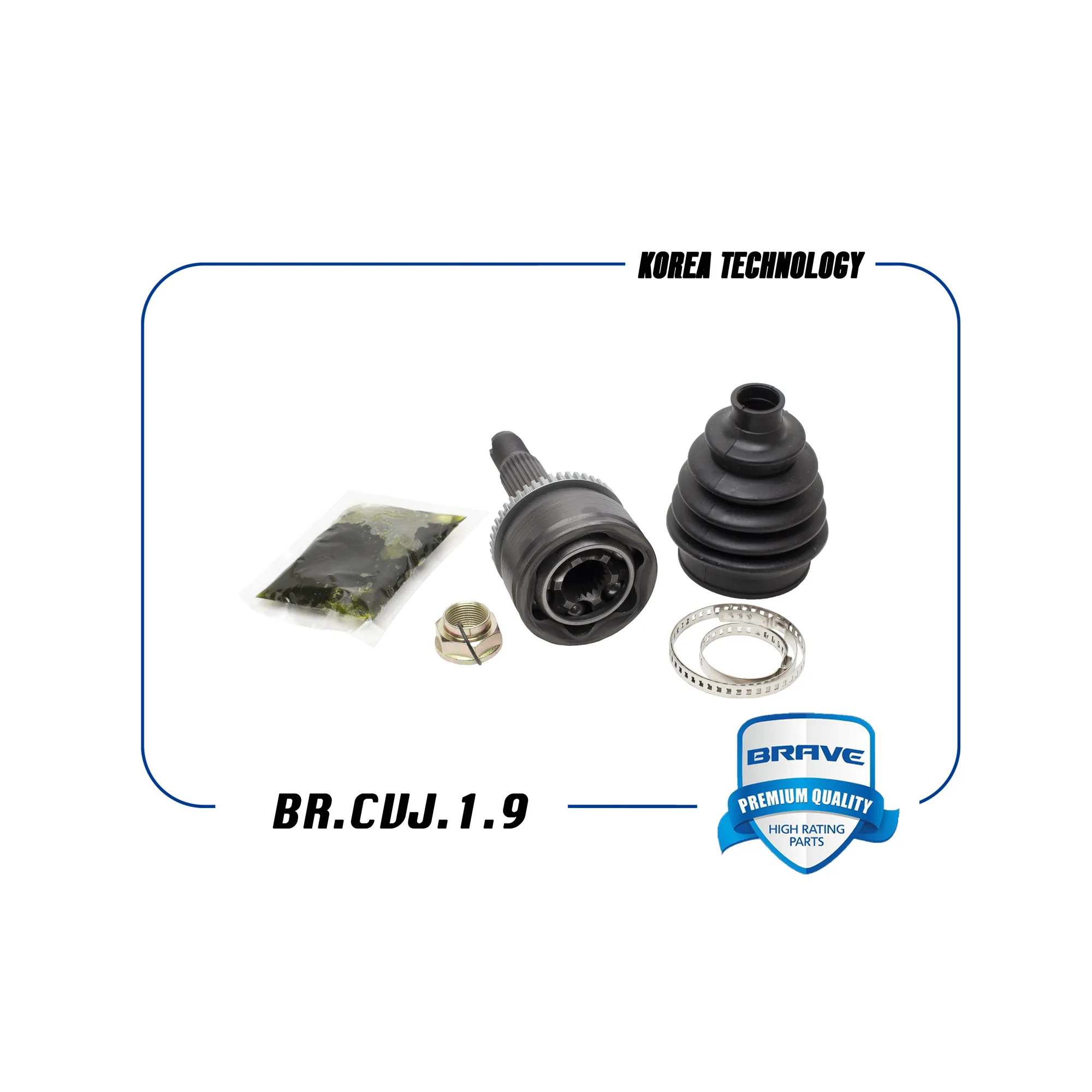 Шрус внешний HYUNDAI Solaris,KIA RioсABSшлицы,25/22 BRAVE BR.CVJ.1.9