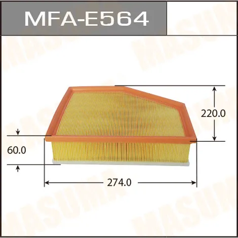 Фильтр воздушный BMW 5-G30/ 7-G11/G12/ 6-G32/ 7-G11 17-> MASUMA MFA-E564
