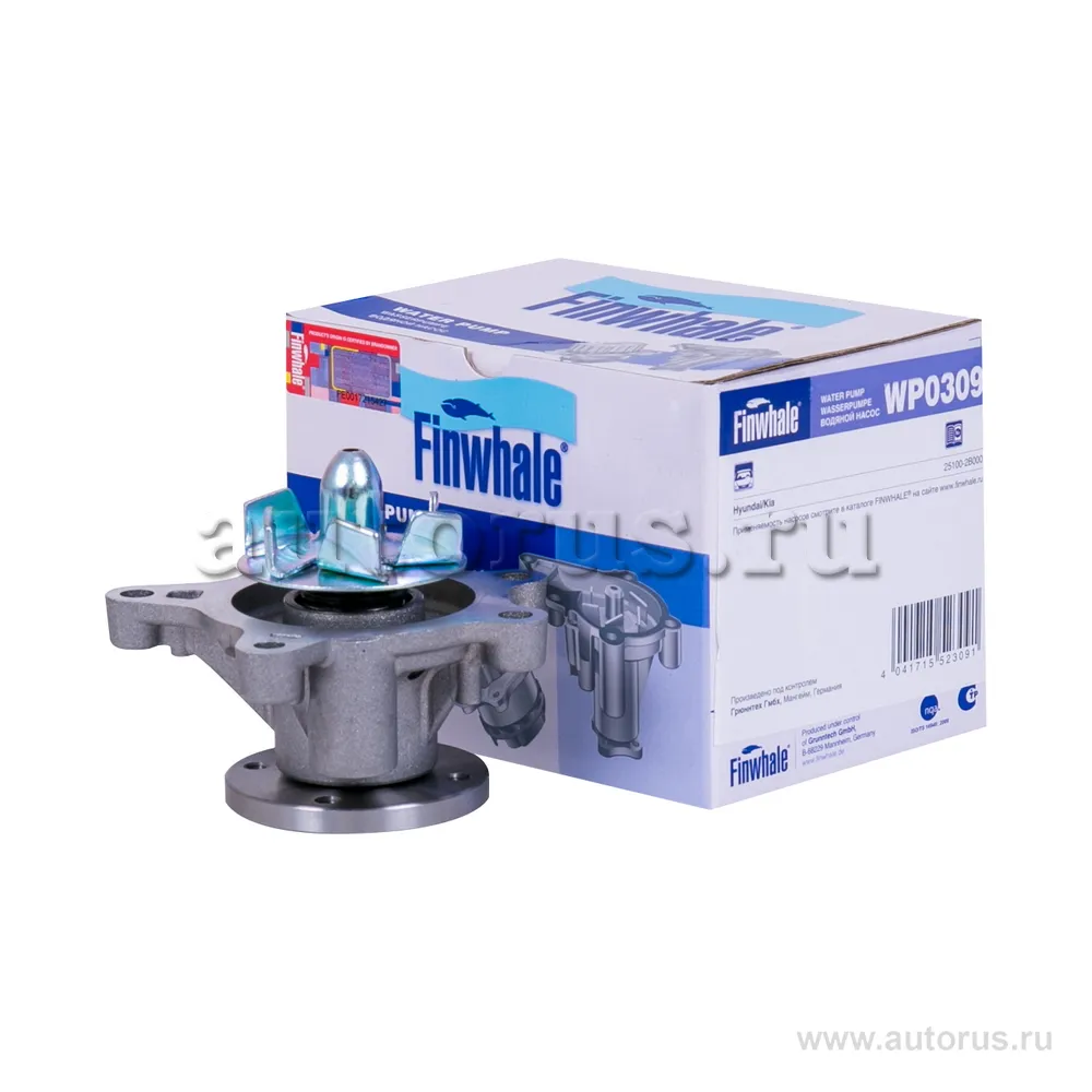 Помпа, водяной насос 1.4L/1.6L Elantra(06-/11-), Ceed, Soul, Cerato(10- FINWHALE WP0309
