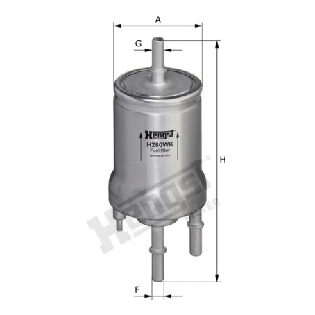 Фильтр топливный HENGST H280WK