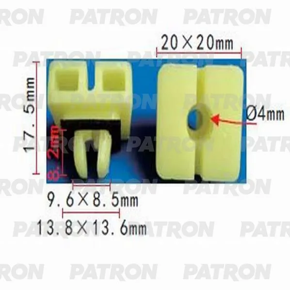 Фиксатор пластиковый Lexus,Toyota применяемость: молдинги PATRON P37-1124