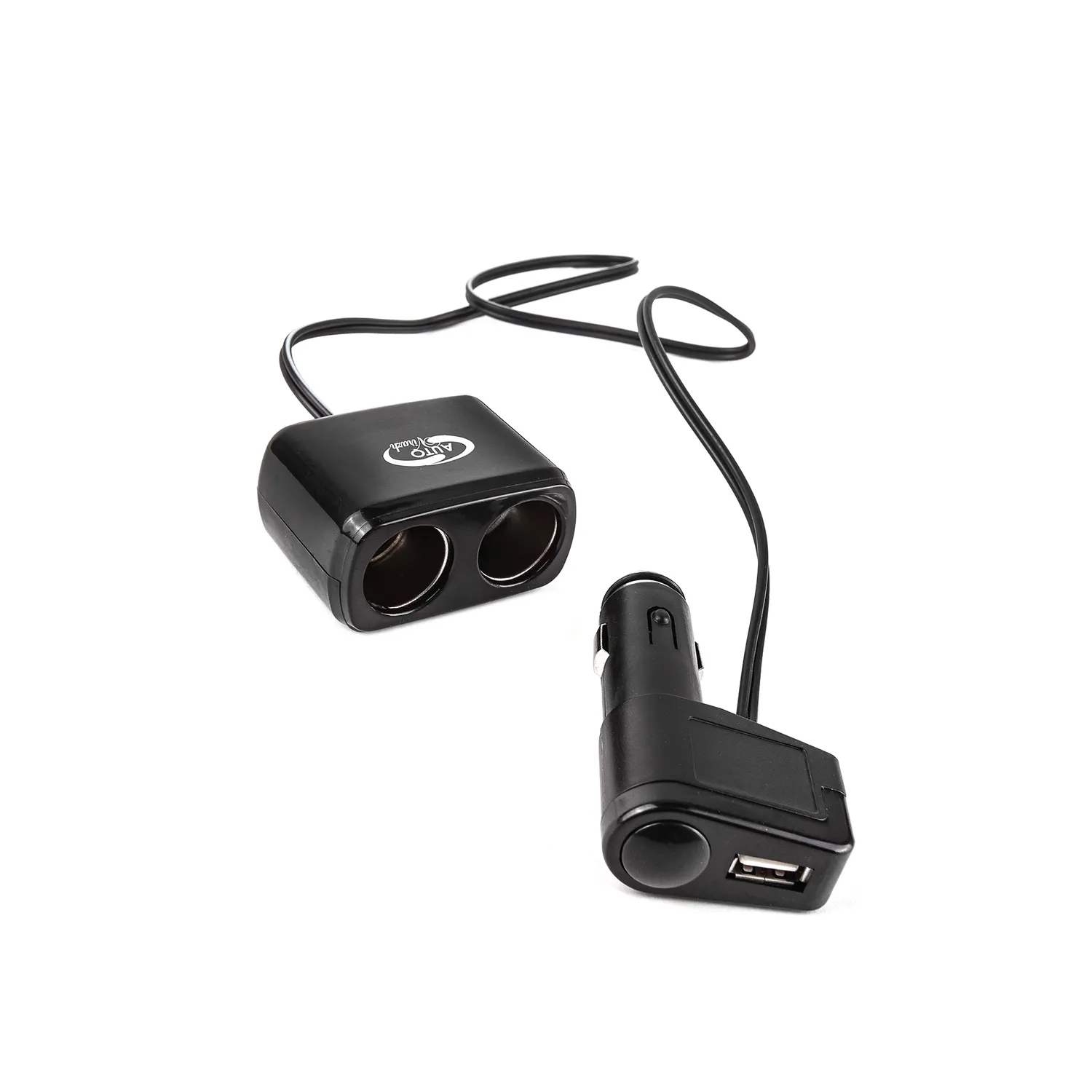 Разветвитель прикуривателя 2-ой +1 выход USB AUTOVIRAZH AV-4302