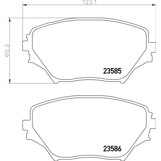 Колодки передние TOYOTA RAV4 II 00-05 NISSHINBO NP1036