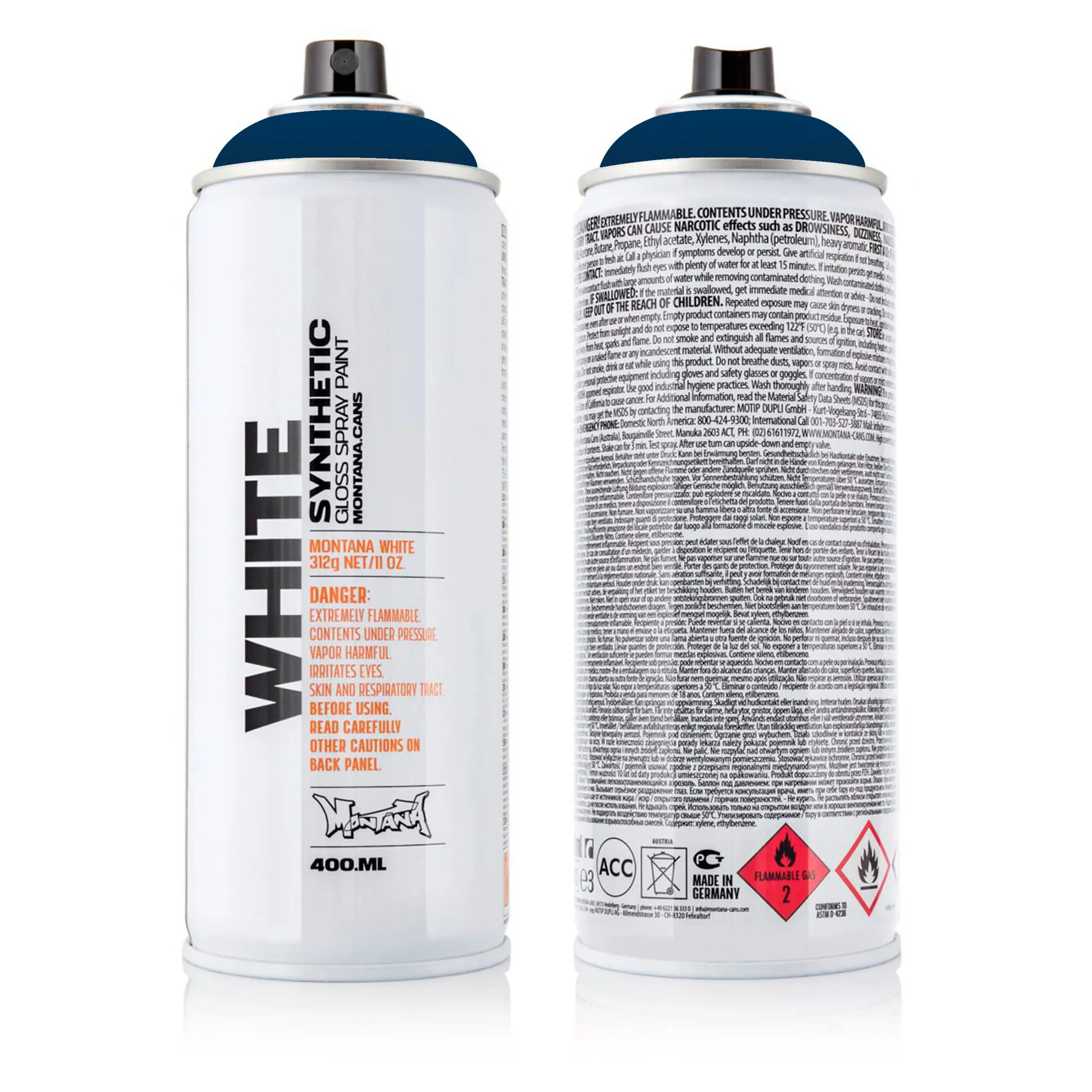 Краска WHITE темная ночь MONTANA CANS 5080 WHT