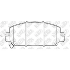 Колодки передние HONDA CR-V V 16-> NIBK PN8818