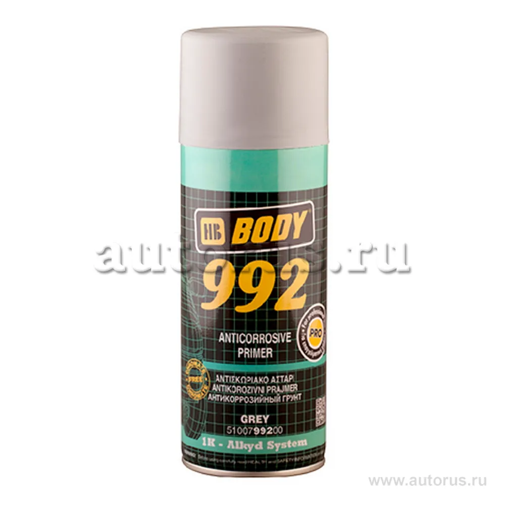 Грунт спрей серый 992 400 мл BODY 5100799200