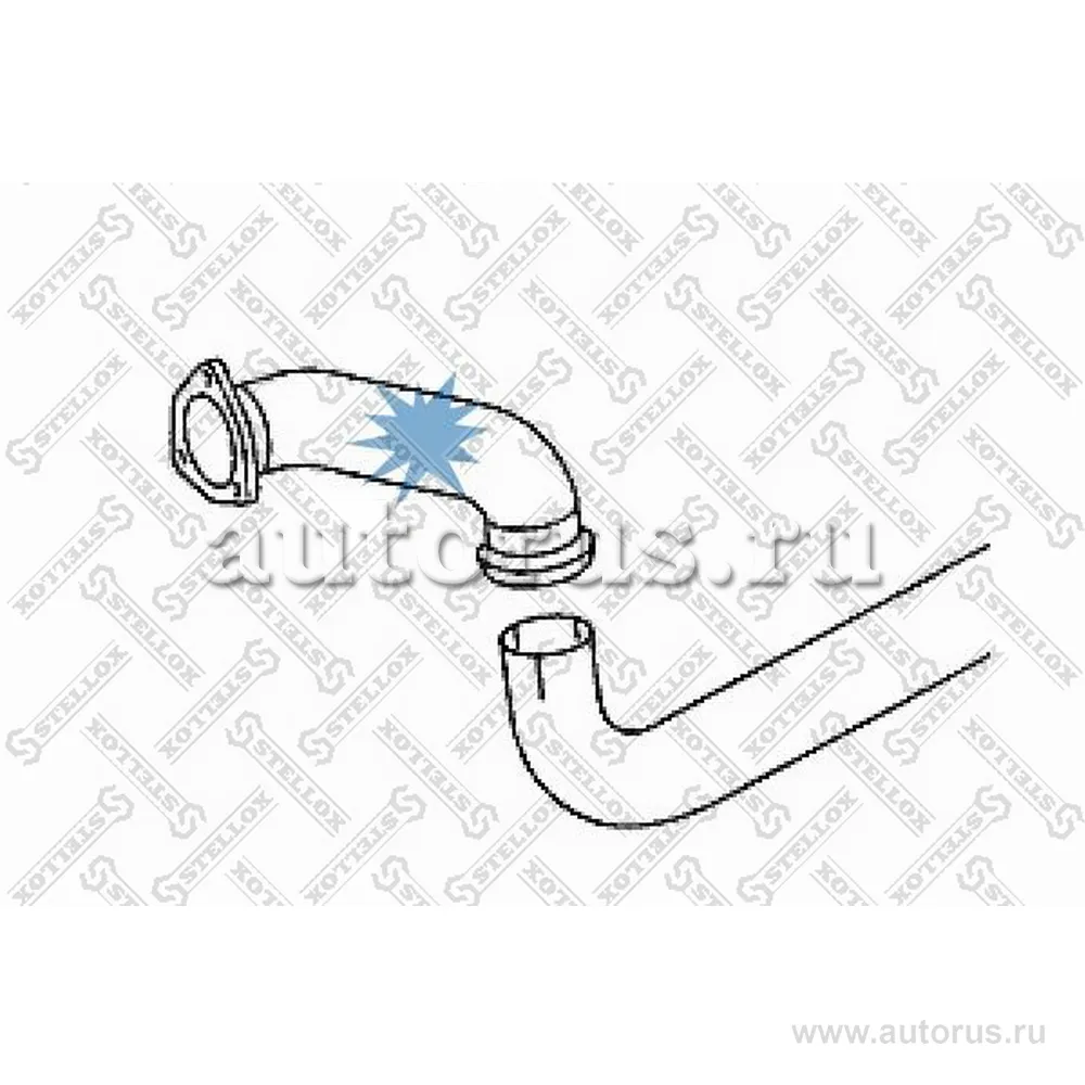 Труба глушителя приемная правая 1изг. 33 STELLOX 8203566_SX
