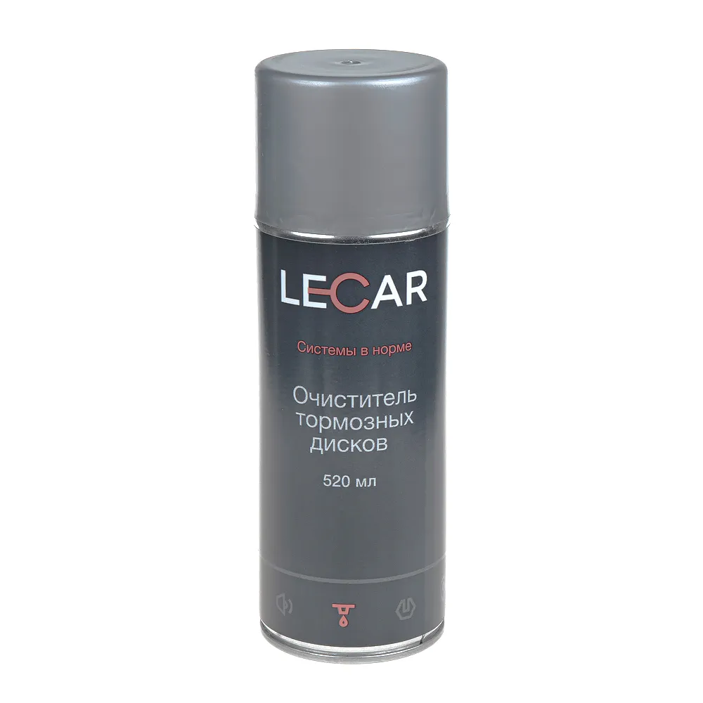 Очиститель тормозных дисков LECAR 520 мл. (аэрозоль) LECAR LECAR000130611