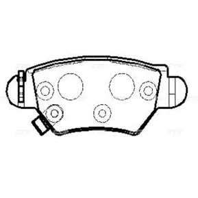 Колодки задние OPEL AstG/Zaf (9805) CKG14 CTR GK0259