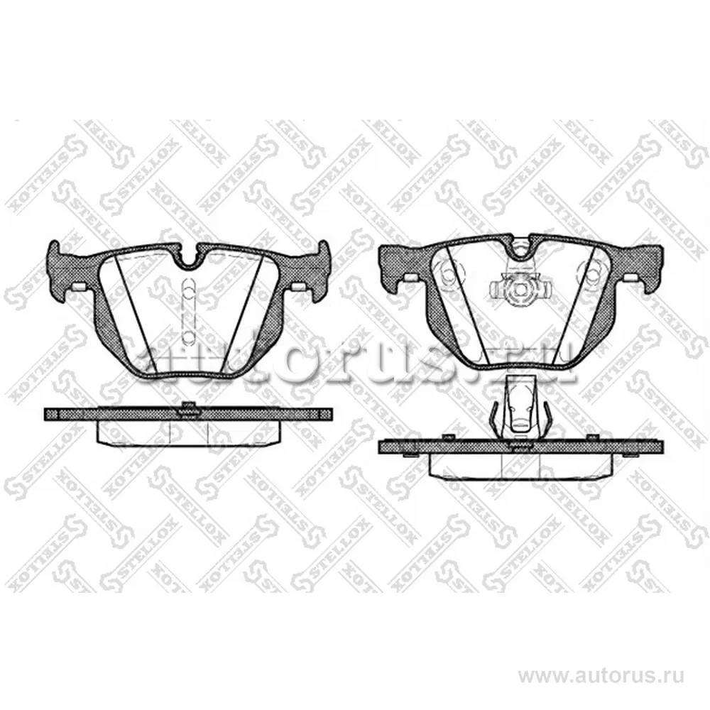 Колодки дисковые з. BMW E60 2.0i-4.5i/3.0D 03> STELLOX 392 060-SX