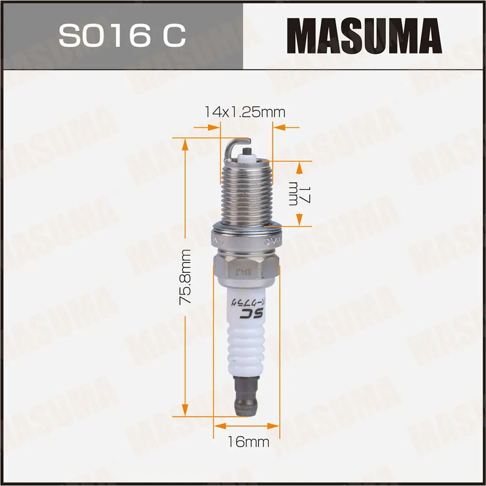 Свеча зажигания BKR5ES-11 HYUNDAI MAZ 323/626 MIT Colt/Lan NIS Alm/Mic/Pri MASUMA S016C