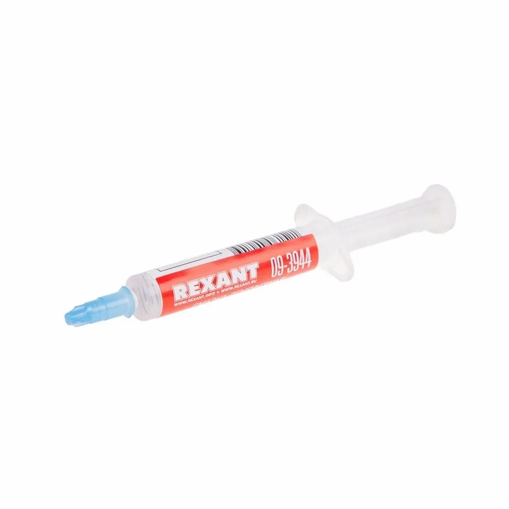 Смазка силиконовая REXANT, «Демпферная» ПМС-60000, 2 мл, шприц REXANT 093944