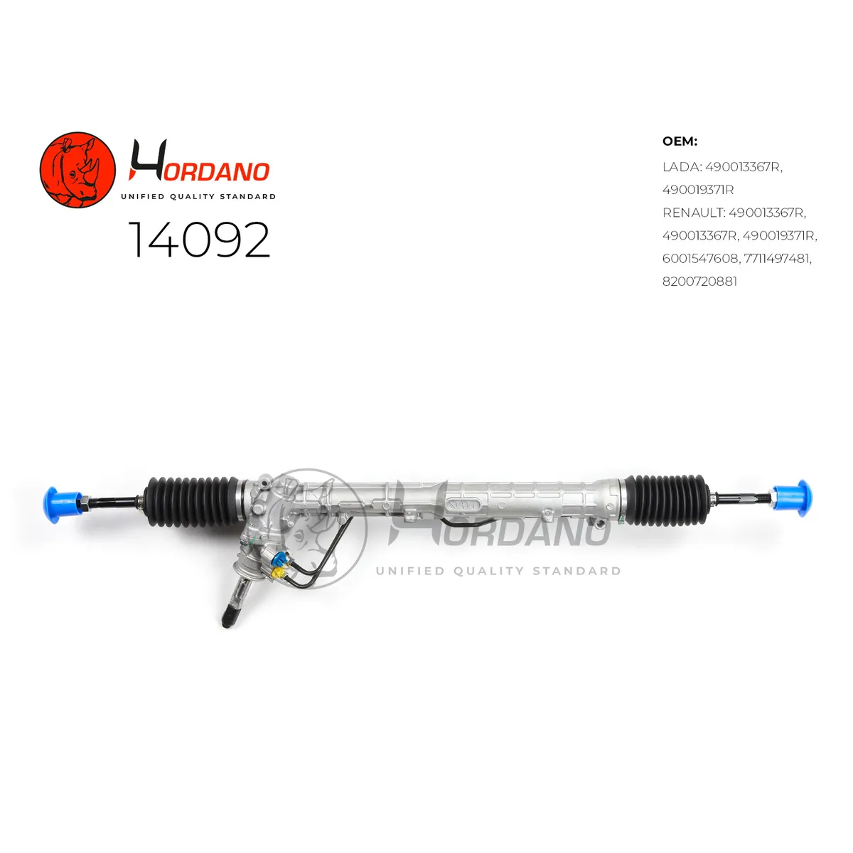 Рейка рулевая RENAULT SANDERO STEPWAY Hordano 14092