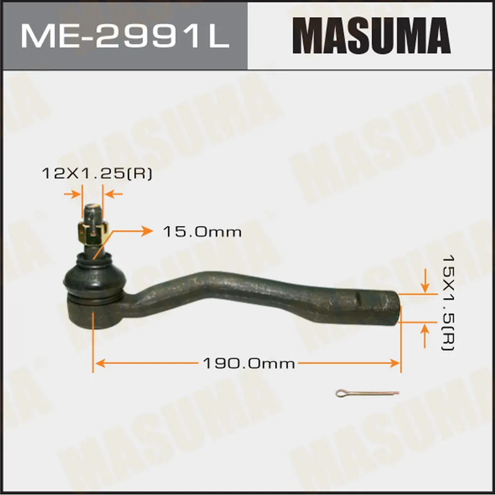 Наконечник рулевой L TOYOTA CALDINA MASUMA ME-2991L