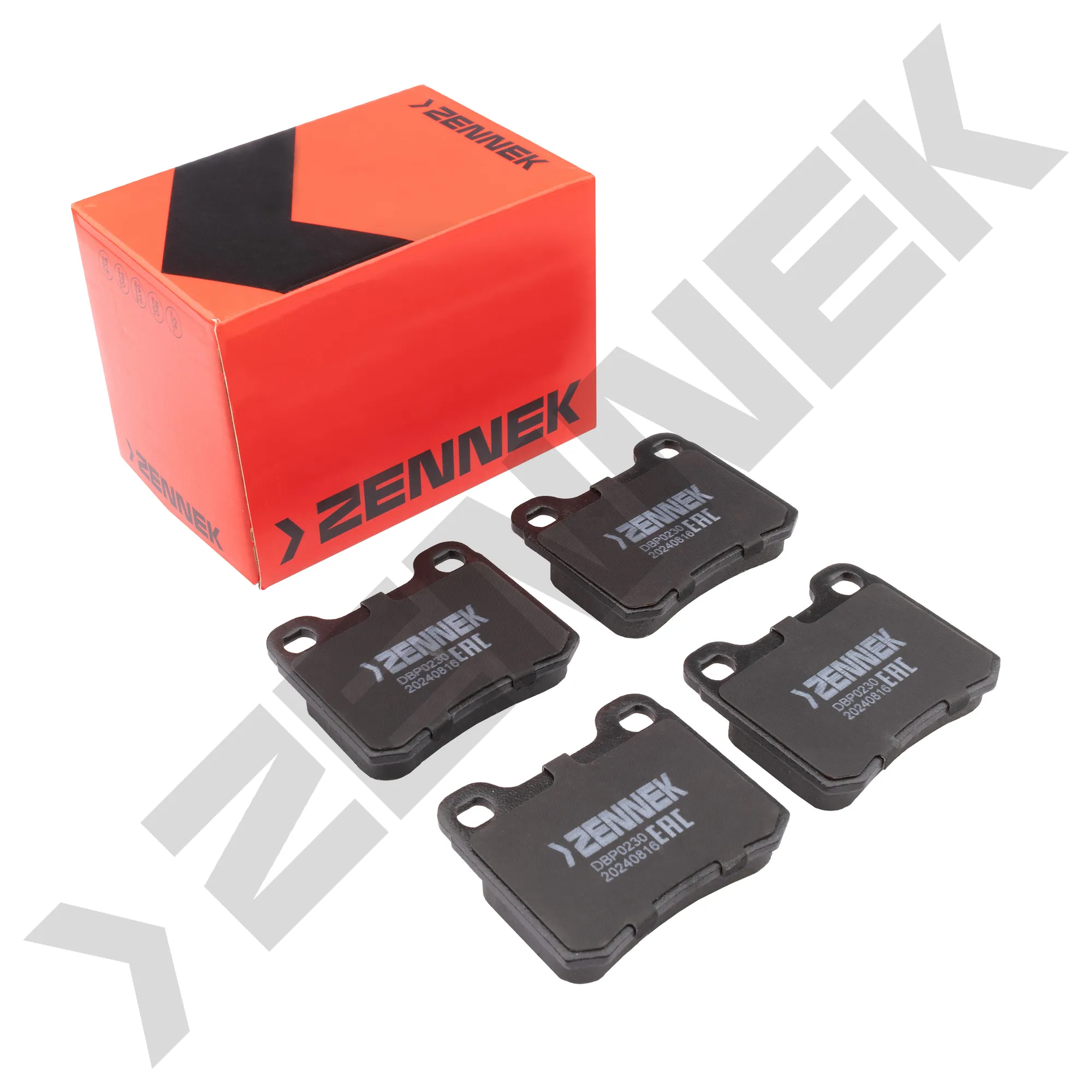 Колодки тормозные дисковые задние MERCEDES W201 82-93, ZENNEK DBP0230