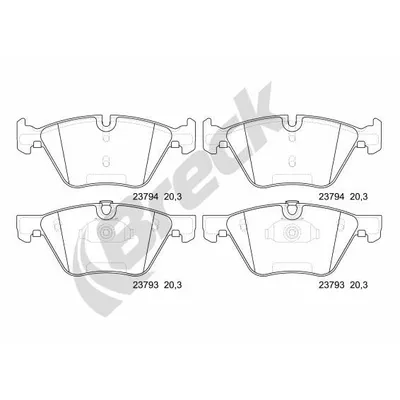 Колодки BRECK 237940070100