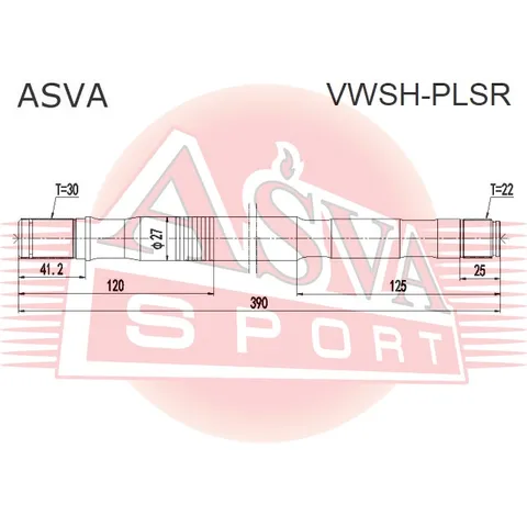 Полуось ASVA VWSHPLSR
